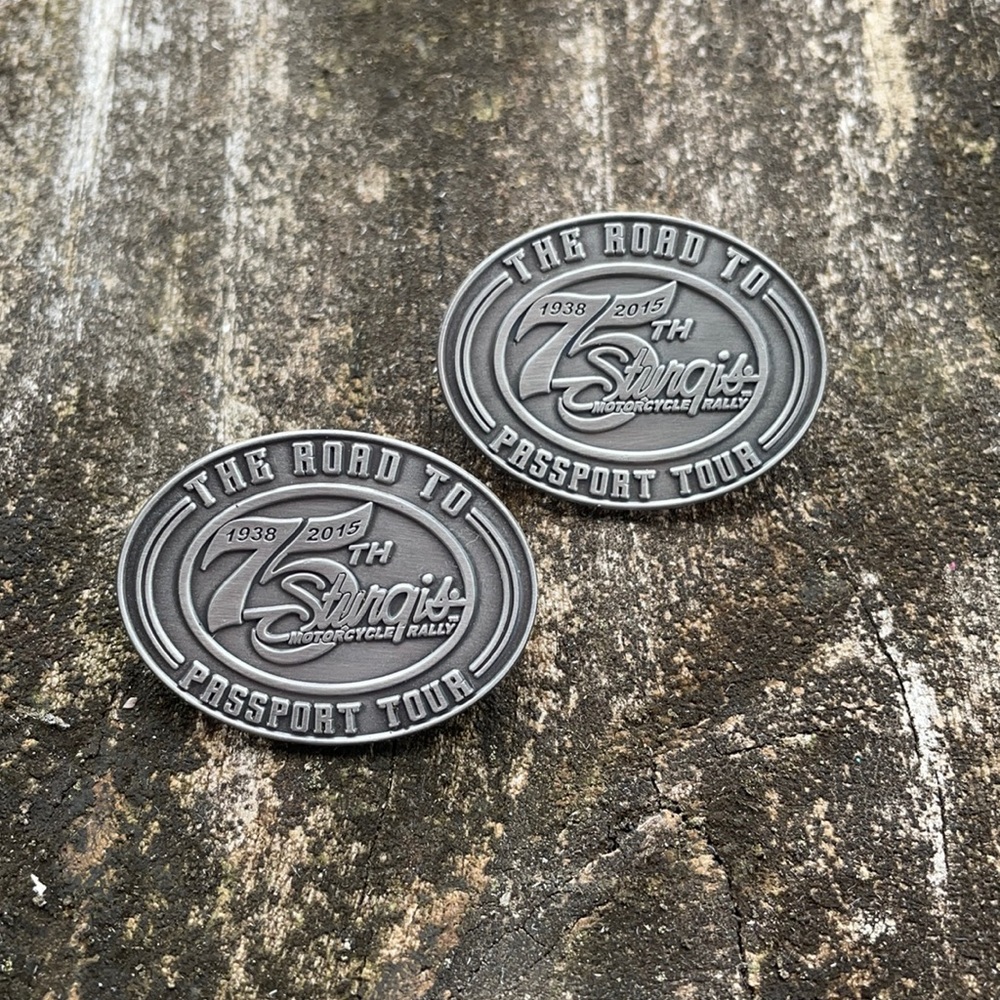 The Road to Sturgis 75th Anniversary Passport Tour Pins (set of 2)